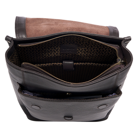 Рюкзак Dr.Koffer из натуральной кожи темно-коричневый