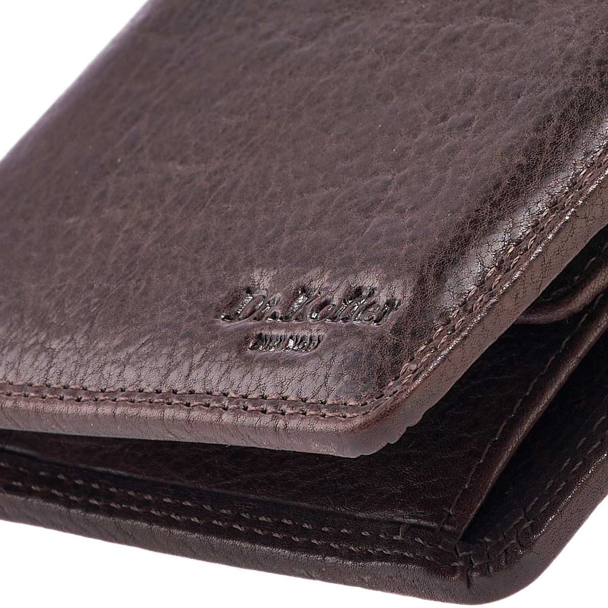 Портмоне Dr.Koffer из натуральной кожи коричневое