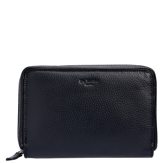 Сумка барсетка из натуральной кожи Dr. Koffer черная