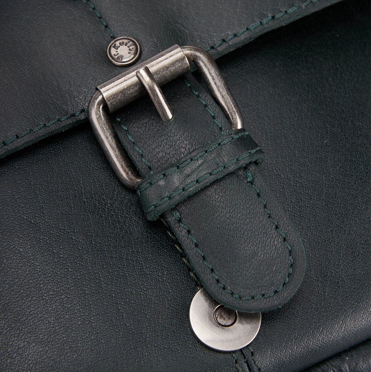 Женская сумка Dr.Koffer из натуральной кожи зеленая