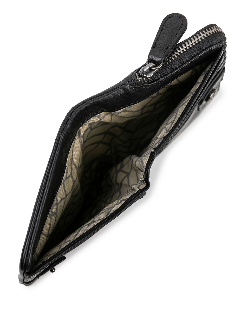 Портмоне Dr.Koffer из натуральной кожи черное