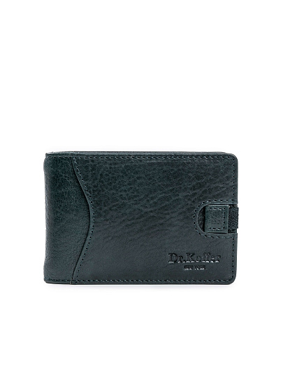 Зажим для денег Dr.Koffer из натуральной кожи синий