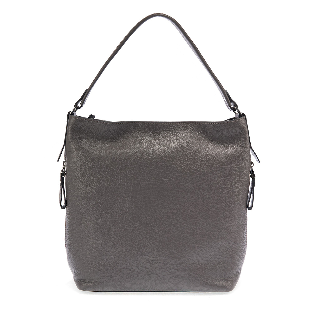 Женская сумка Dr. Koffer из натуральной кожи серая