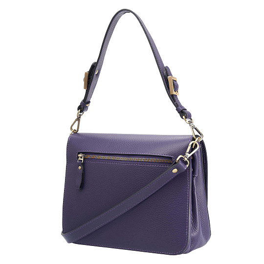 Женская сумка Dr. Koffer из натуральной кожи фиолетовая