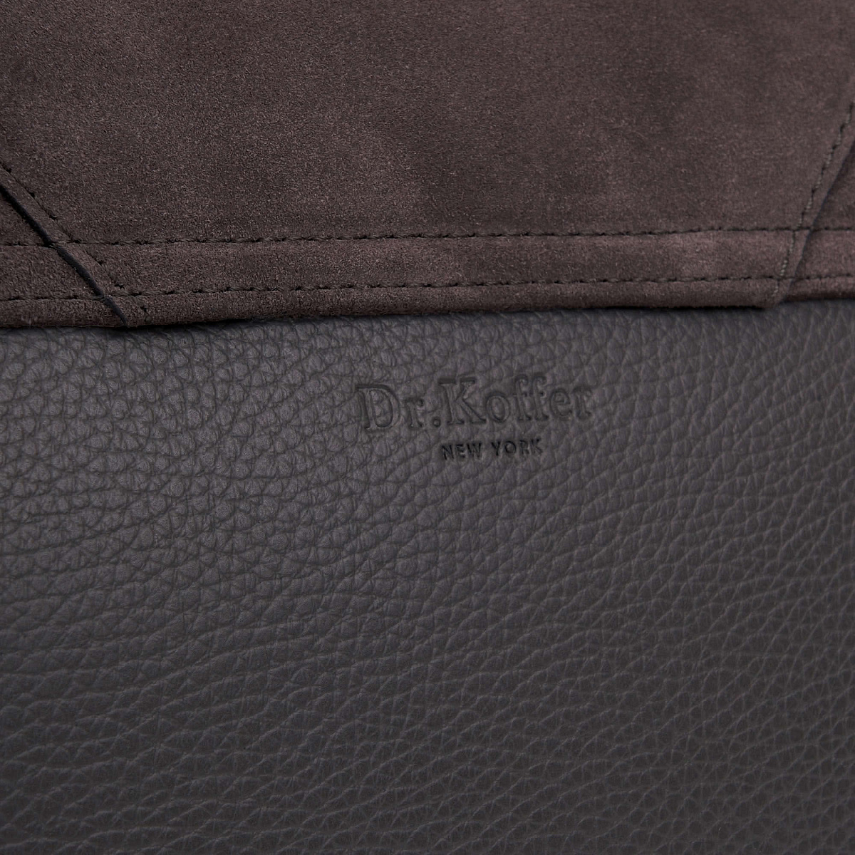 Женская сумка Dr. Koffer из натуральной кожи серая