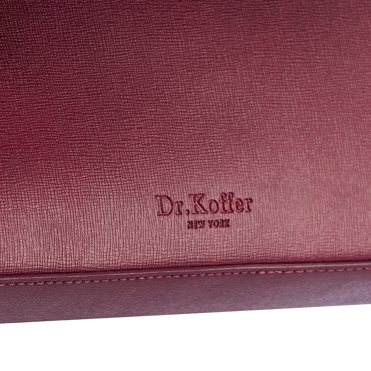 Женская сумка  Dr. Koffer из натуральной кожи бордовая