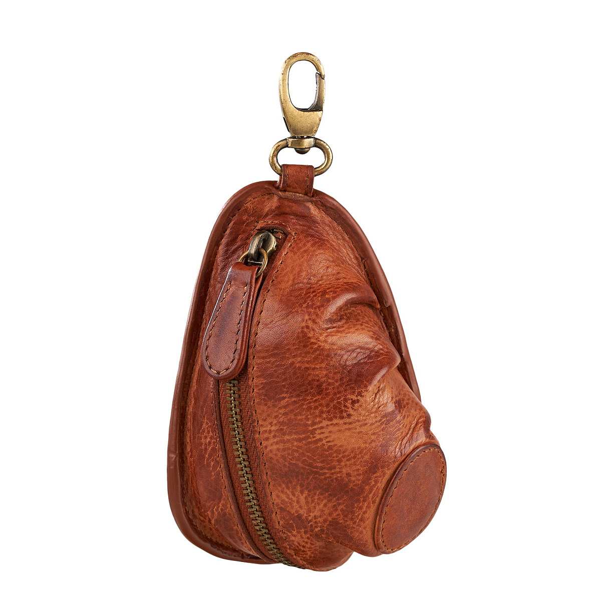 Ключница Dr.Koffer из натуральной кожи светло-коричневая