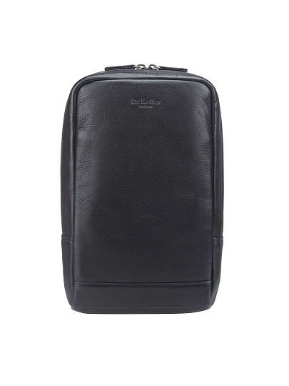 Рюкзак Dr. Koffer из натуральной кожи черный