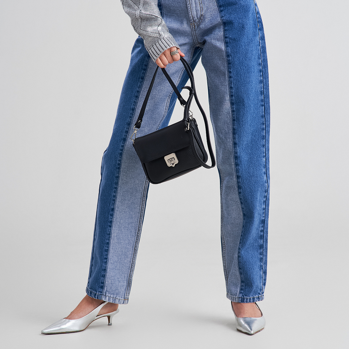 Женская сумка Dr. Koffer из натуральной кожи черная