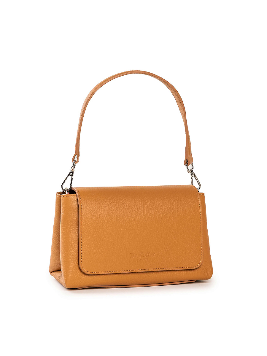 Женская сумка Dr. Koffer из натуральной кожи коричневая