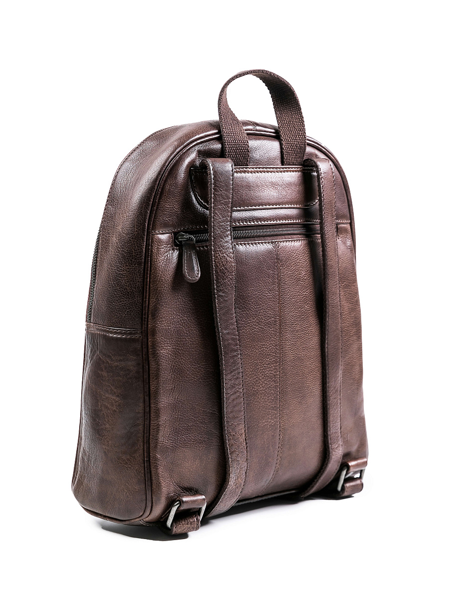 Рюкзак Dr.Koffer из натуральной кожи темно-коричневый