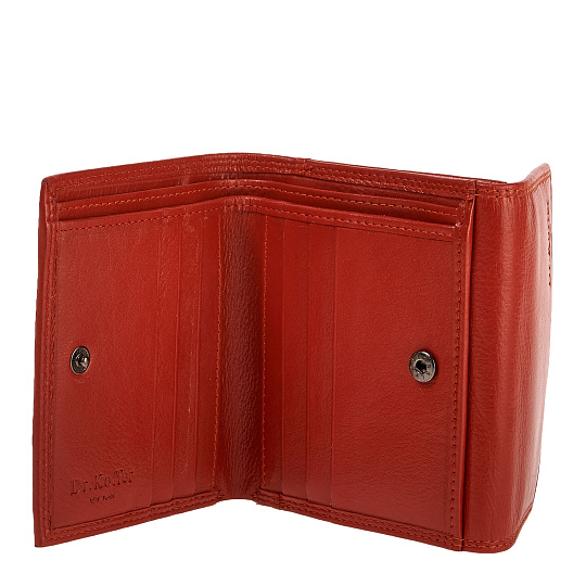 Портмоне Dr.Koffer из натуральной кожи оранжевое