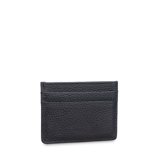 Кредитница Dr.Koffer из натуральной кожи черная