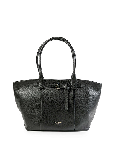 Женская сумка Dr.Koffer из натуральной кожи черная