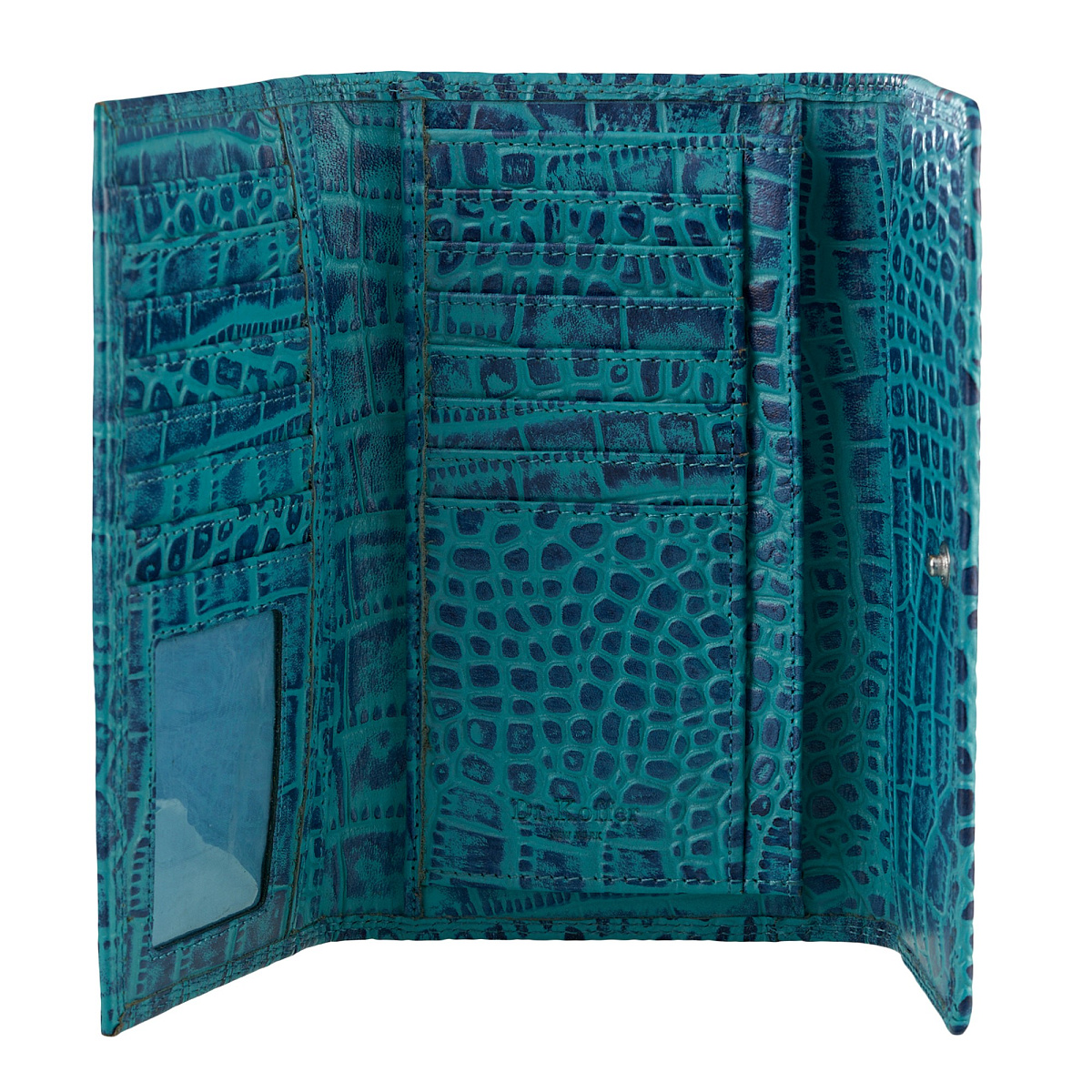 Портмоне Dr.Koffer из натуральной кожи синее