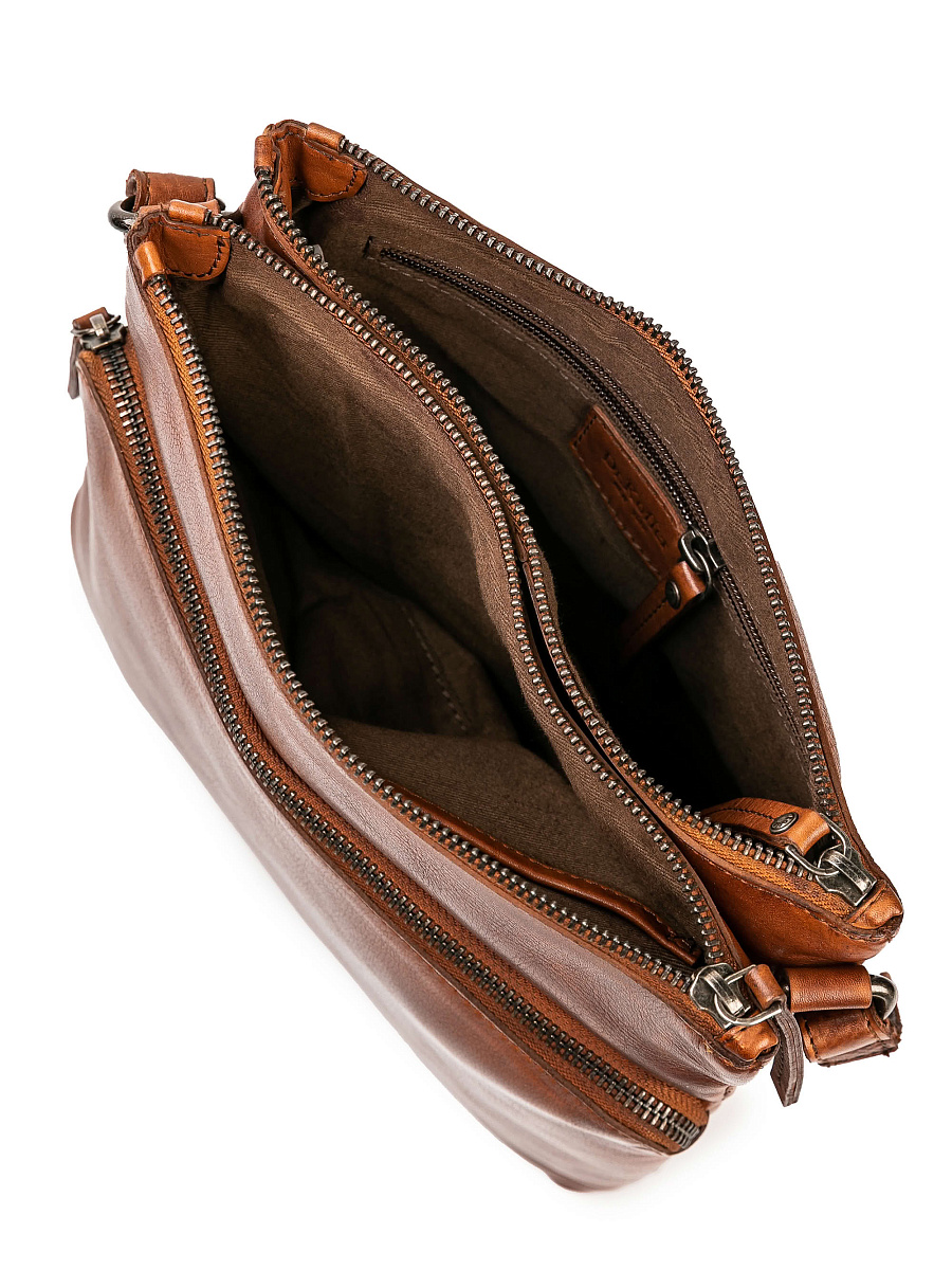Сумка через плечо Dr.Koffer из натуральной кожи коричневая