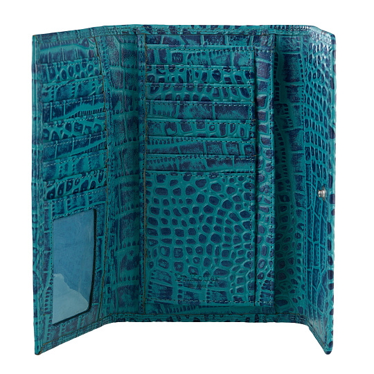 Портмоне Dr.Koffer из натуральной кожи синее