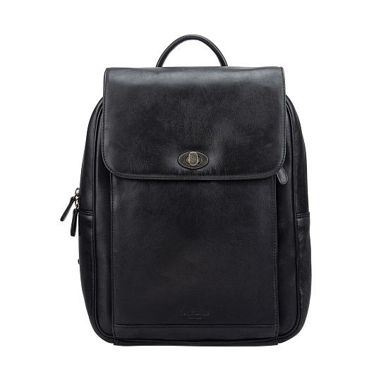 Рюкзак Dr.Koffer из натуральной кожи черный