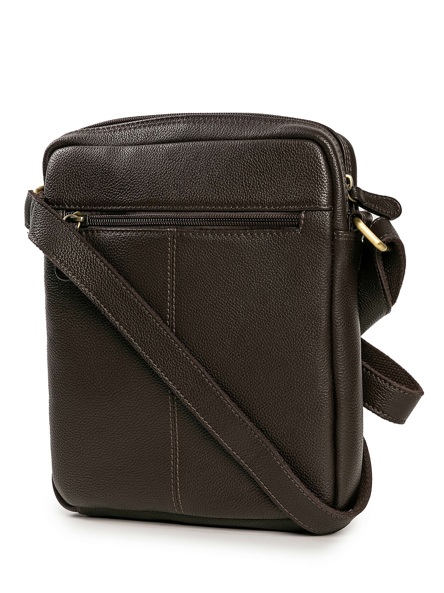 Сумка через плечо Dr.Koffer из натуральной кожи коричневая