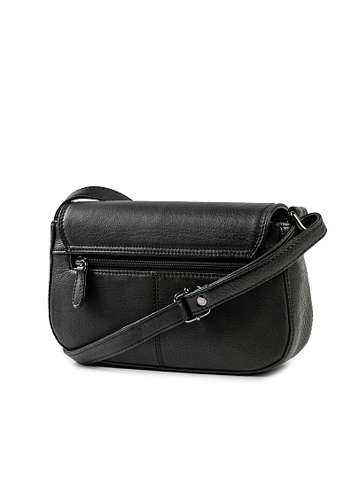 Женская сумка Dr.Koffer из натуральной кожи чёрная