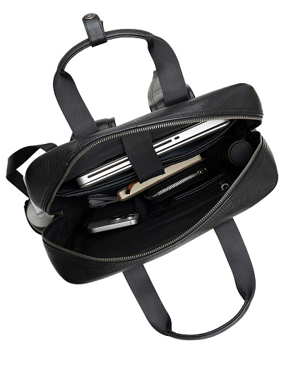 Рюкзак Dr. Koffer из натуральной кожи черный