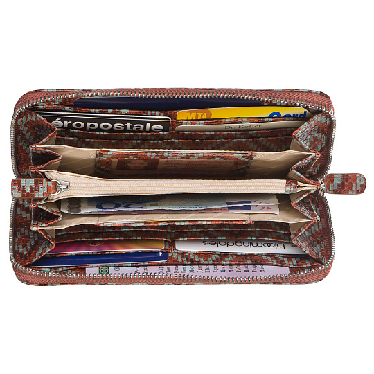 Портмоне Dr.Koffer из натуральной кожи красное