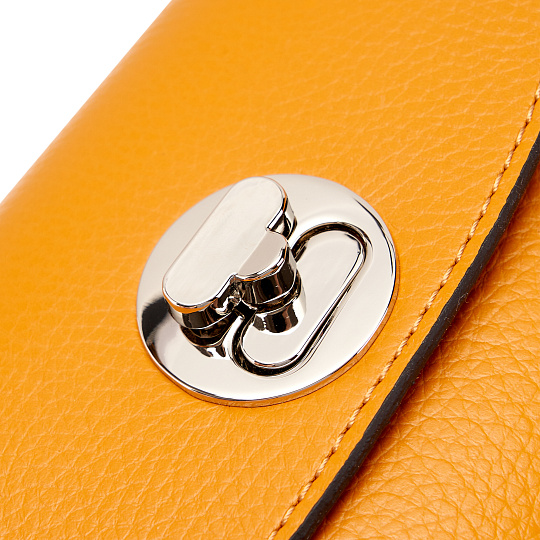 Женская сумка Dr. Koffer из натуральной кожи оранжевая