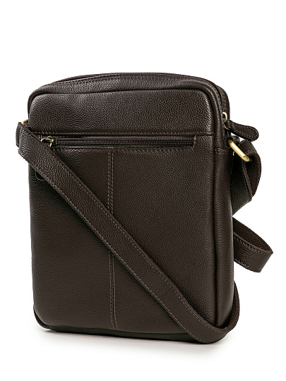 Сумка через плечо Dr.Koffer из натуральной кожи коричневая