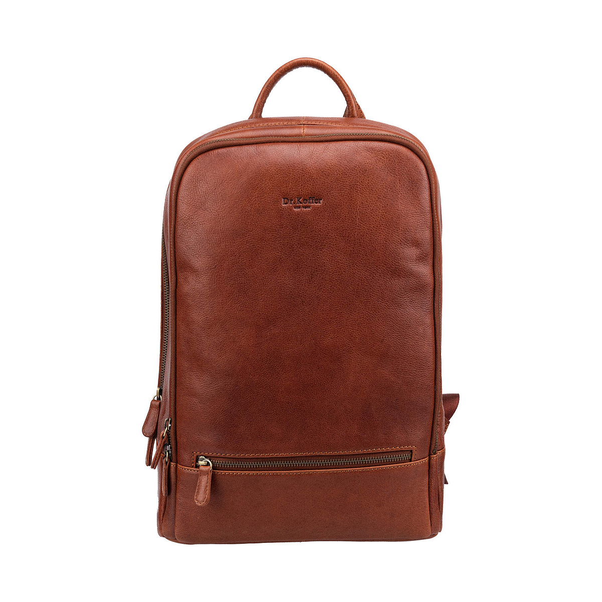 Рюкзак Dr.Koffer из натуральной кожи светло-коричневый