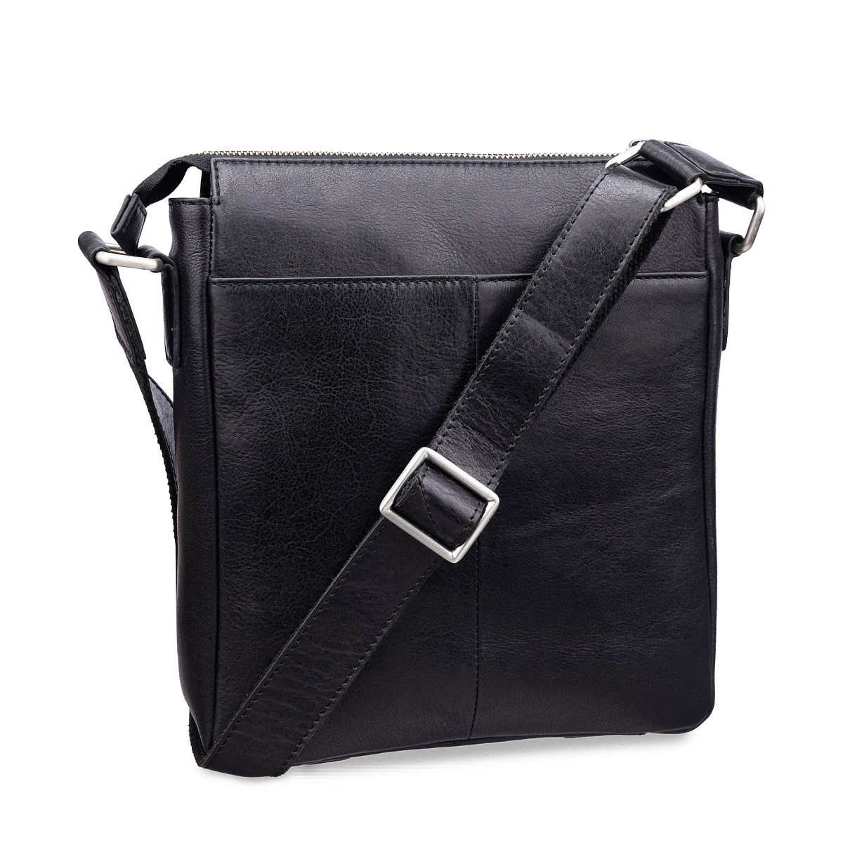 Сумка через плечо Dr.Koffer из натуральной кожи черная