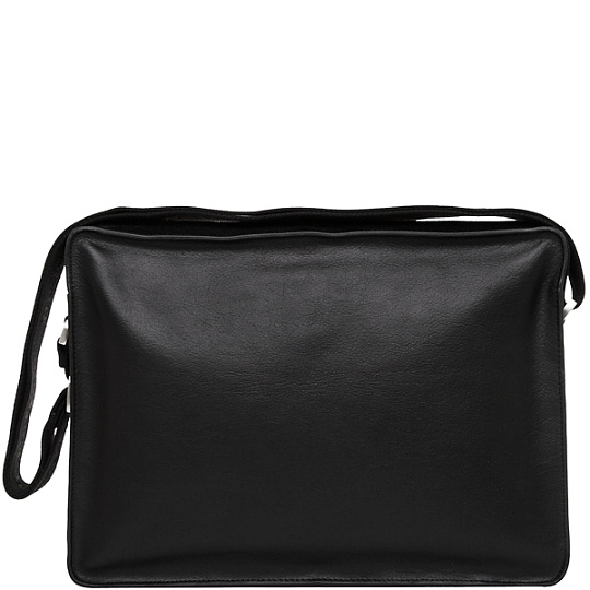 Сумка через плечо Dr.Koffer из натуральной кожи черная