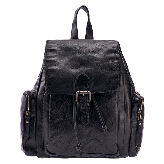 Рюкзак Dr.Koffer из натуральной кожи черный