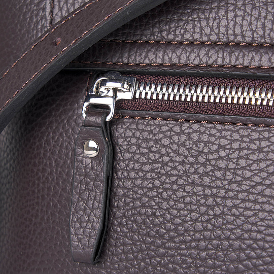 Женская сумка Dr. Koffer из натуральной кожи коричневая