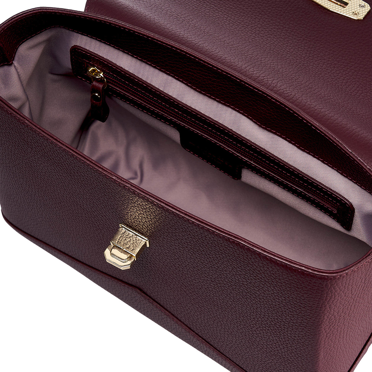 Женская сумка  Dr. Koffer из натуральной кожи бордовая