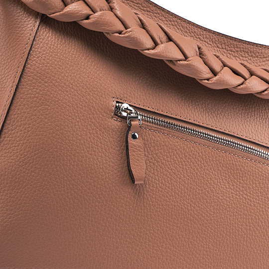 Женская сумка Dr. Koffer из натуральной кожи коричневая