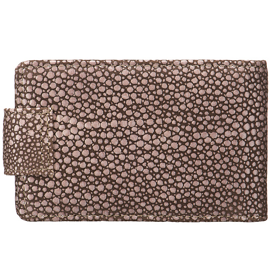 Визитница Dr.Koffer из натуральной кожи темно-коричневая