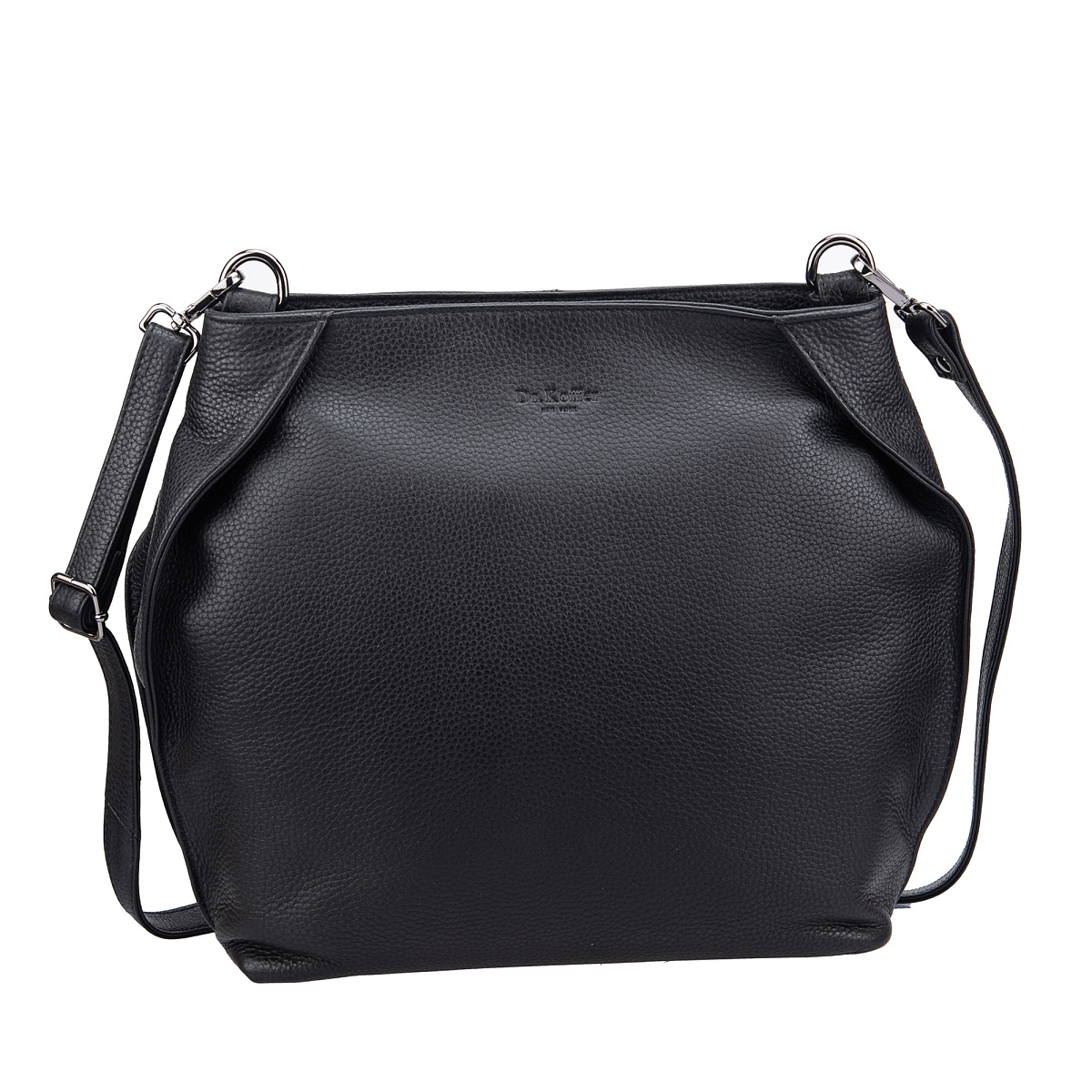 Женская сумка Dr.Koffer из натуральной кожи чёрная