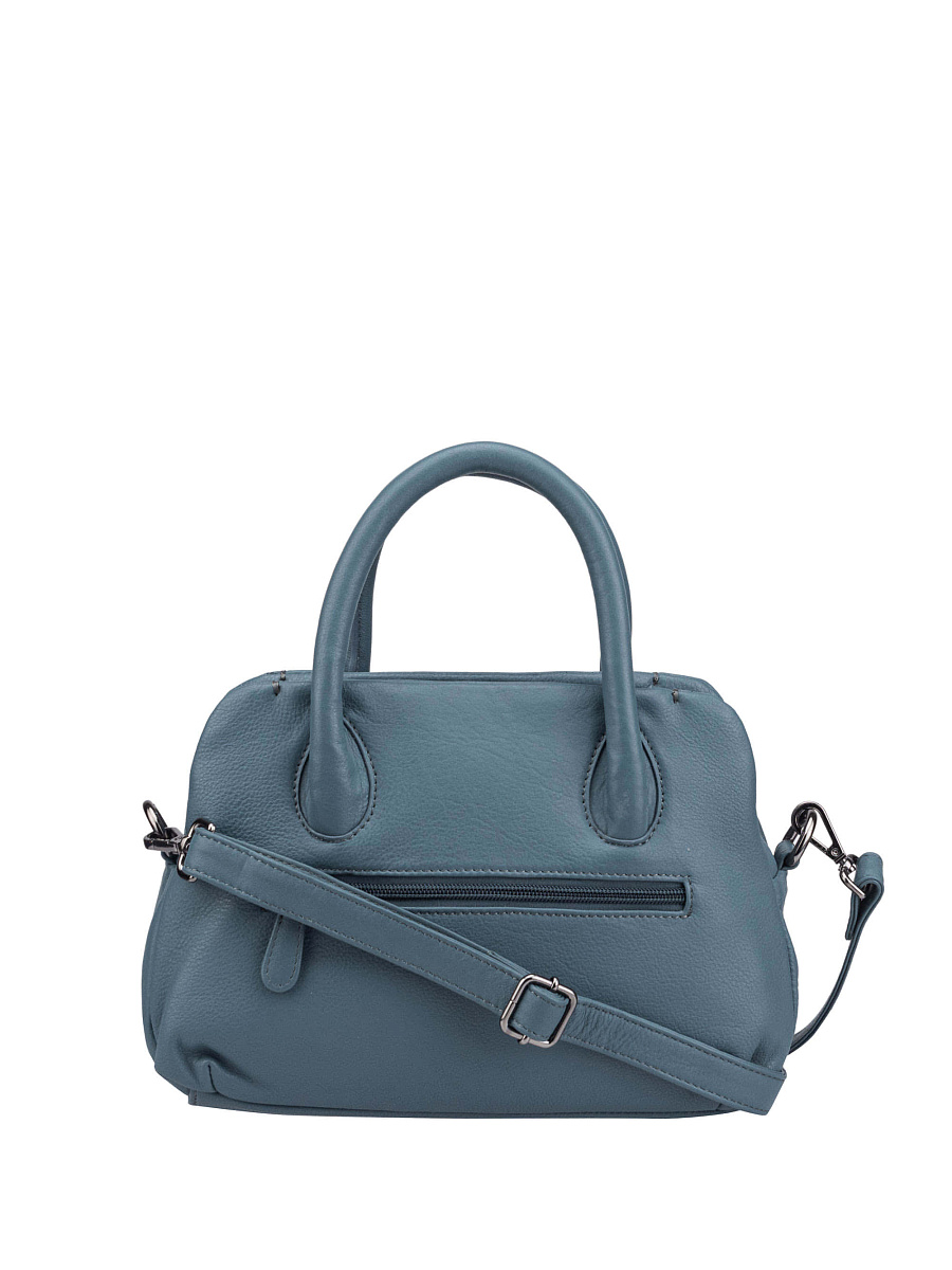 Женская сумка Dr.Koffer из натуральной кожи голубая