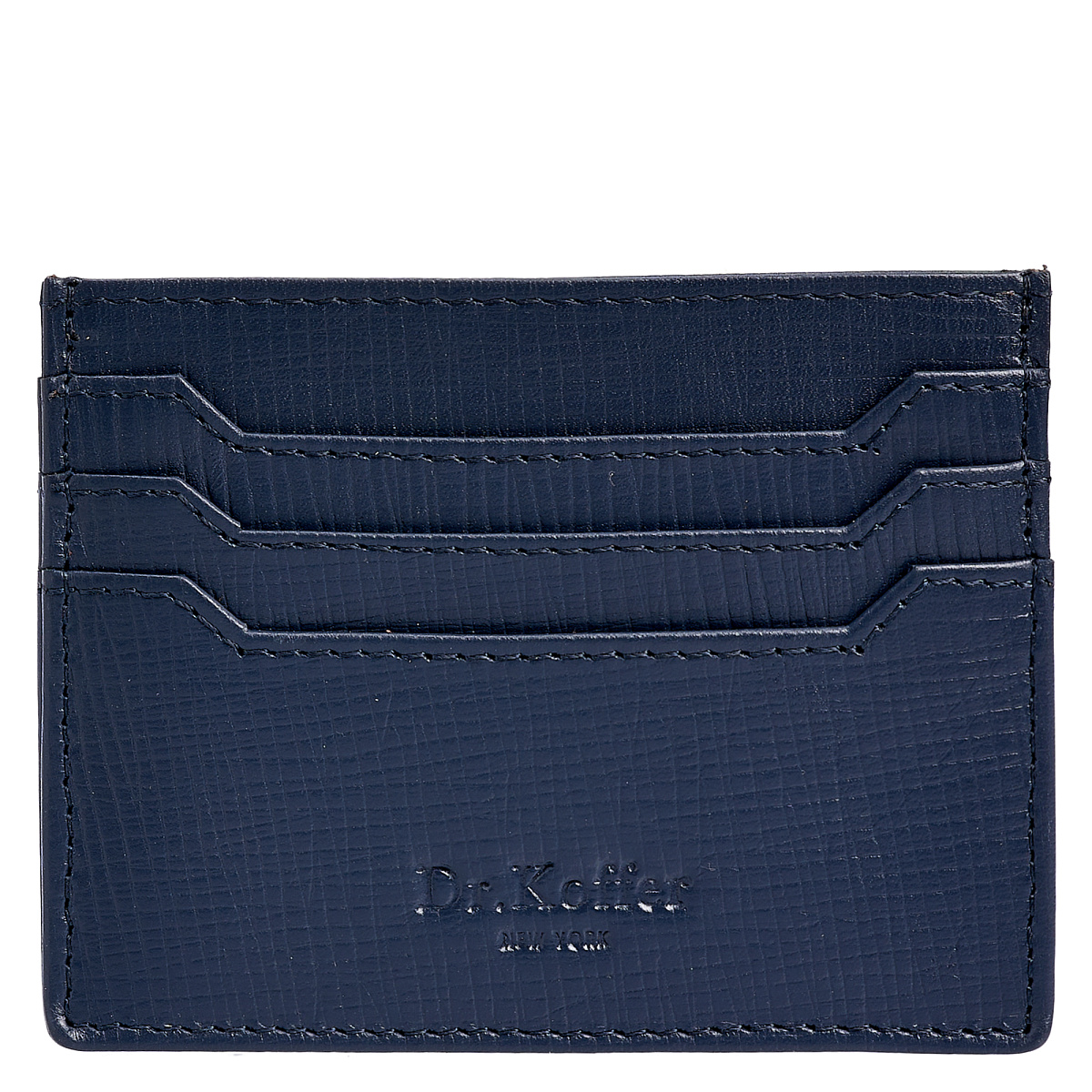 Кредитница Dr.Koffer из натуральной кожи синяя