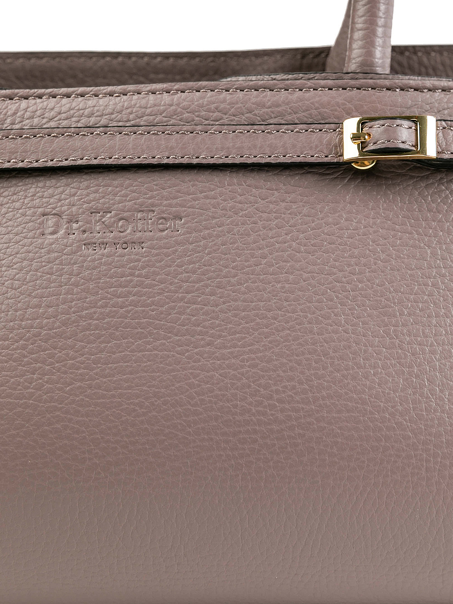 Женская сумка Dr.Koffer из натуральной кожи пыльная роза
