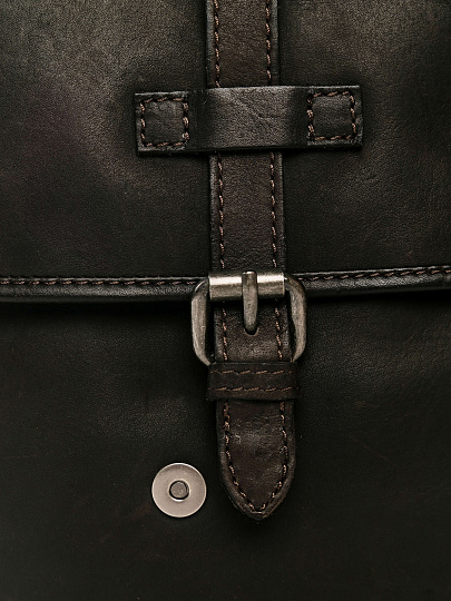 Сумка через плечо Dr.Koffer из натуральной кожи коричневая