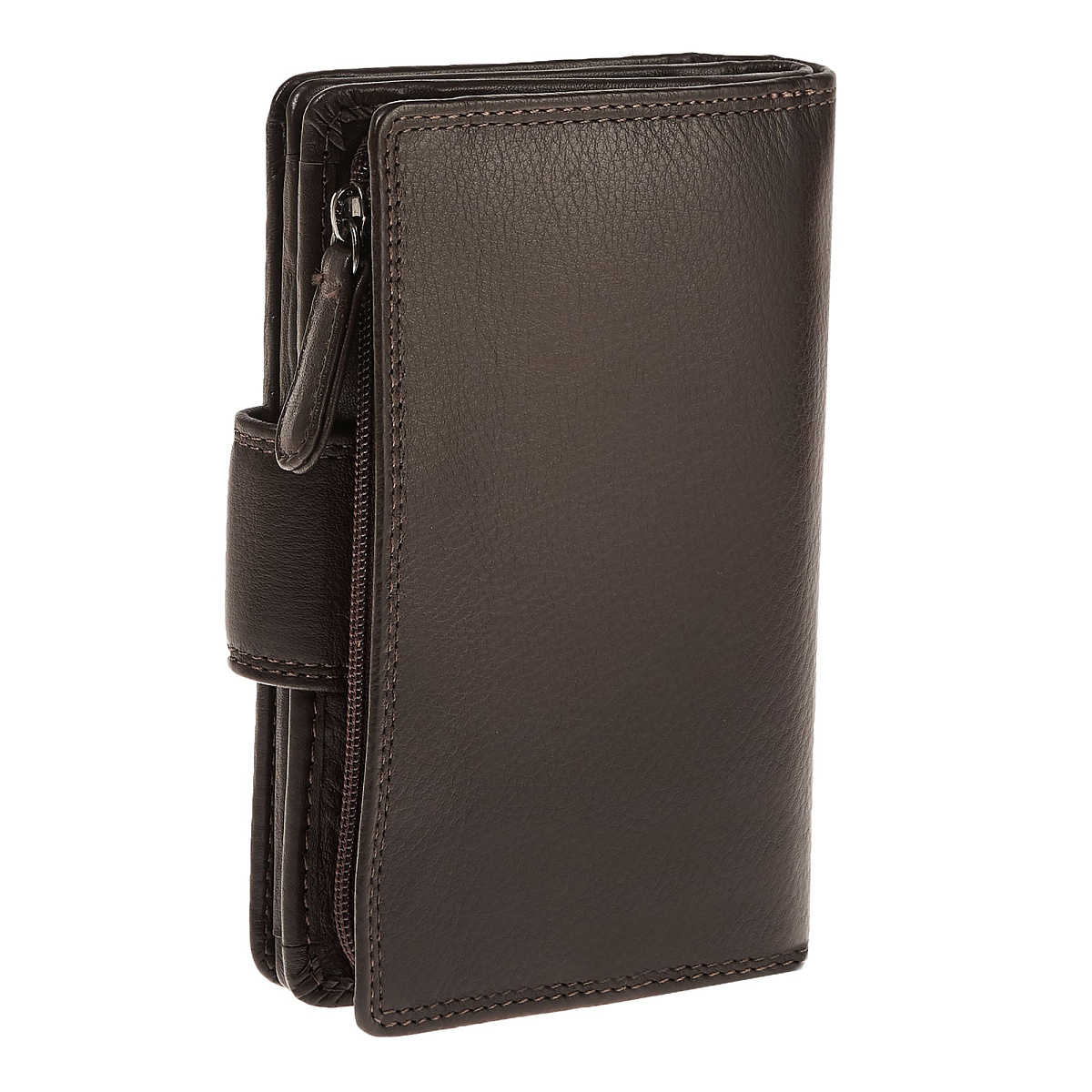 Портмоне Dr.Koffer из натуральной кожи коричневое