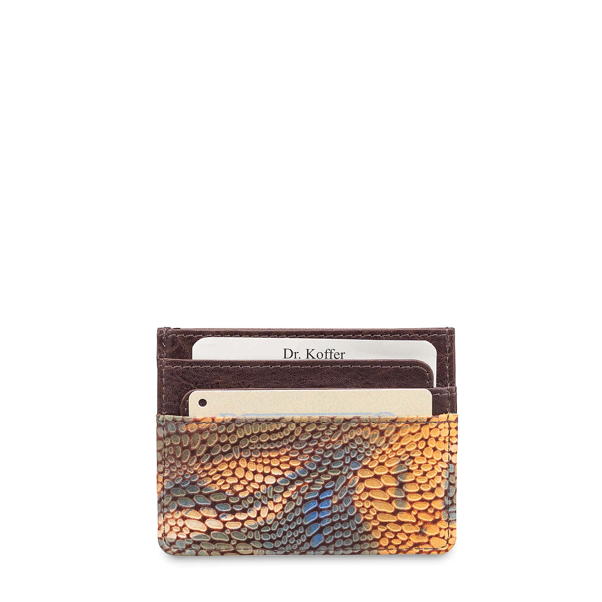 Кредитница Dr.Koffer из натуральной кожи коричневая