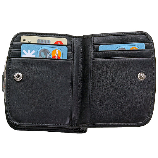 Кошелек Dr.Koffer из натуральной кожи черный