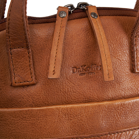 Рюкзак Dr.Koffer из натуральной кожи светло-коричневый