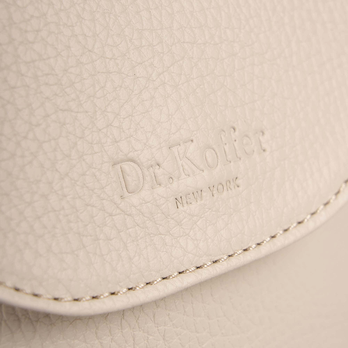 Женская сумка Dr. Koffer из натуральной кожи белая