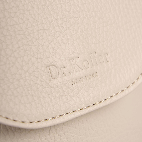 Женская сумка Dr. Koffer из натуральной кожи белая