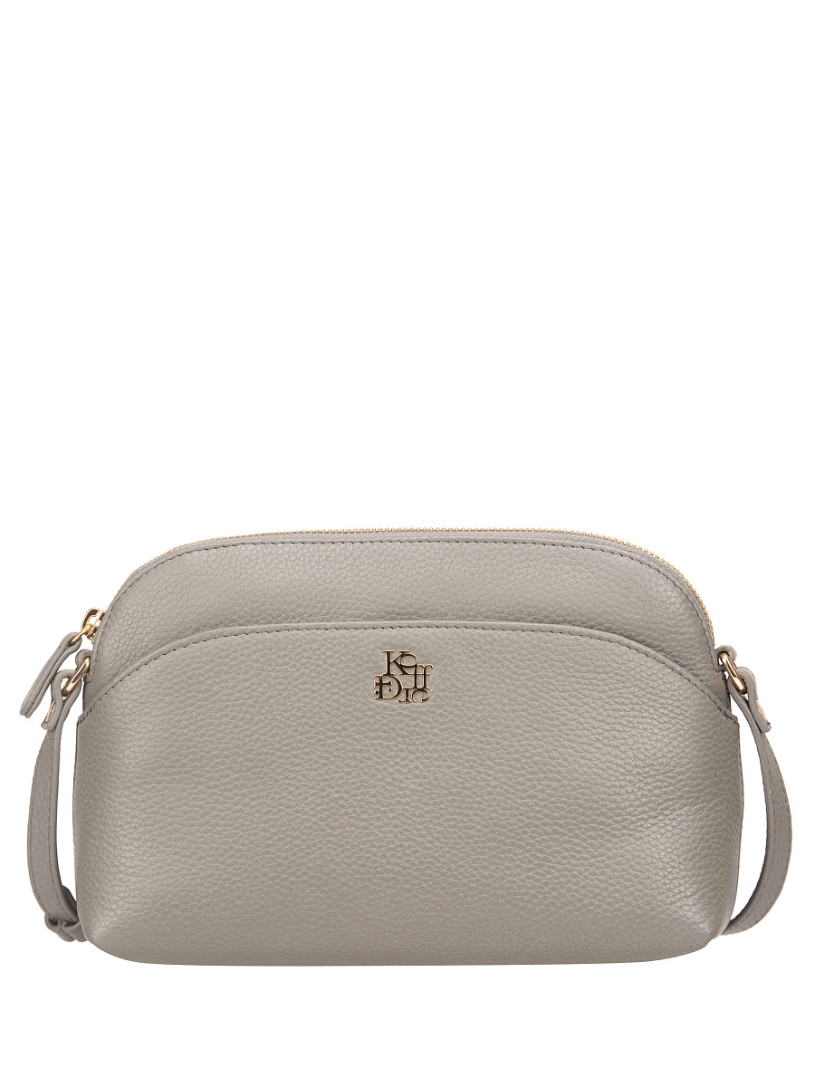 Женская сумка Dr. Koffer из натуральной кожи серая