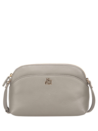 Женская сумка Dr. Koffer из натуральной кожи серая