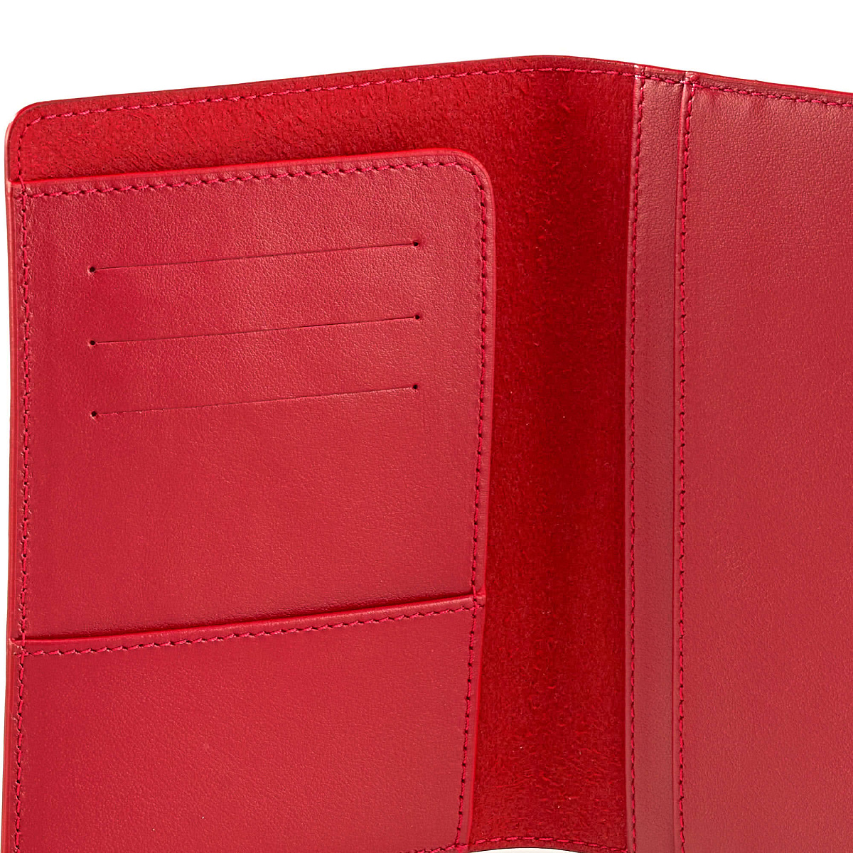 Обложка для паспорта Dr.Koffer из натуральной кожи красная